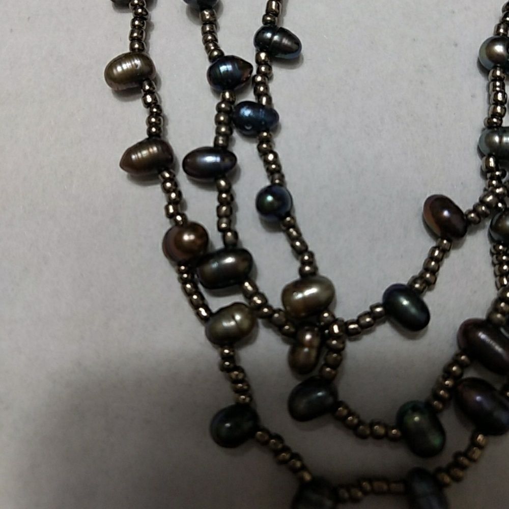 Esmor Purple And Blue Freshwater Pearl Jewelry Set 85$